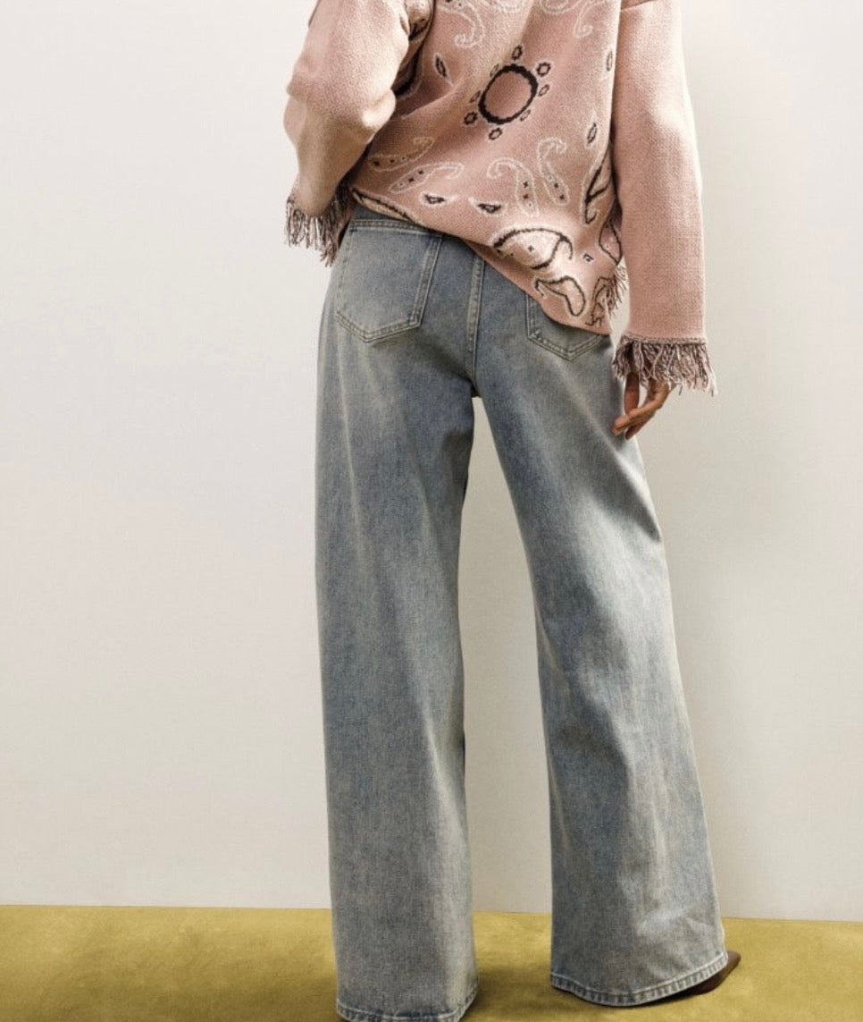 DIXIE - DENIM PALAZZO CHIARO
