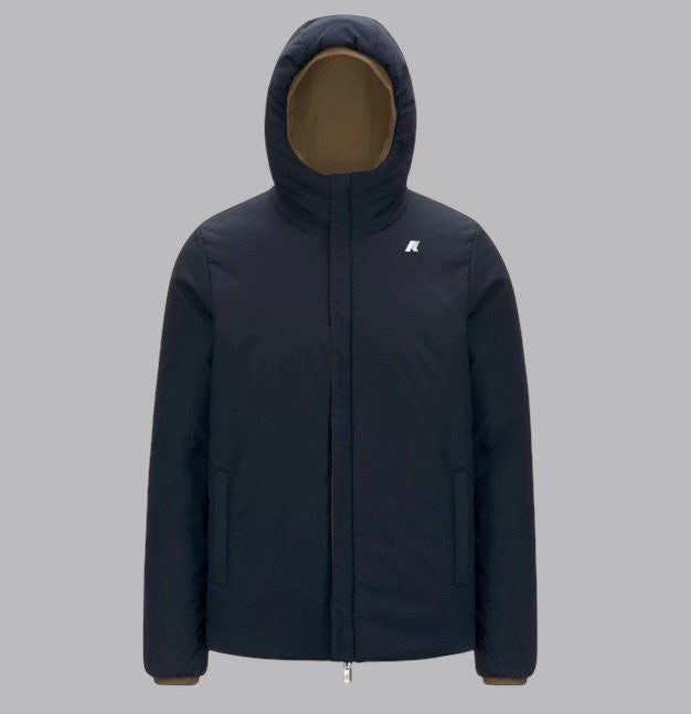 KWAY - JACK ST WARM DOUBLE MARRONE/BLU