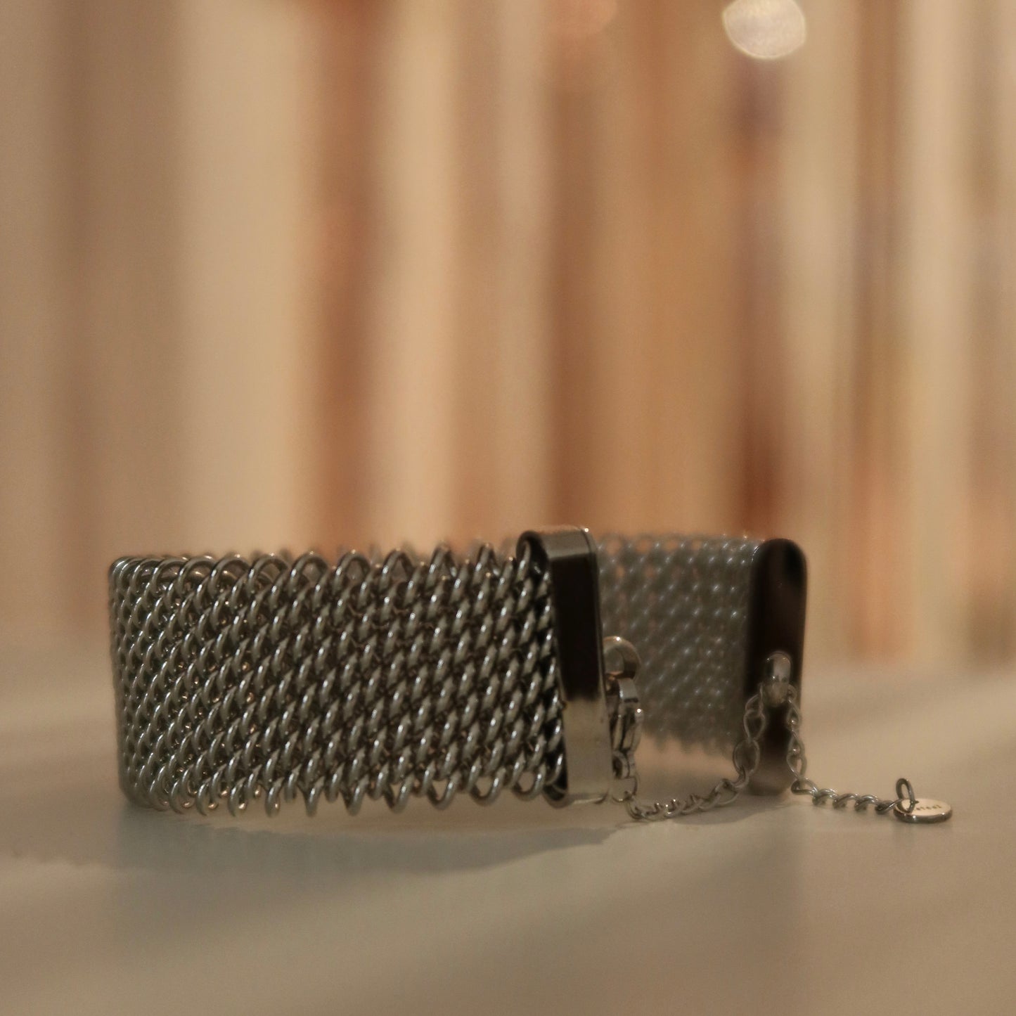 Bracciale maglia rigida acciaio