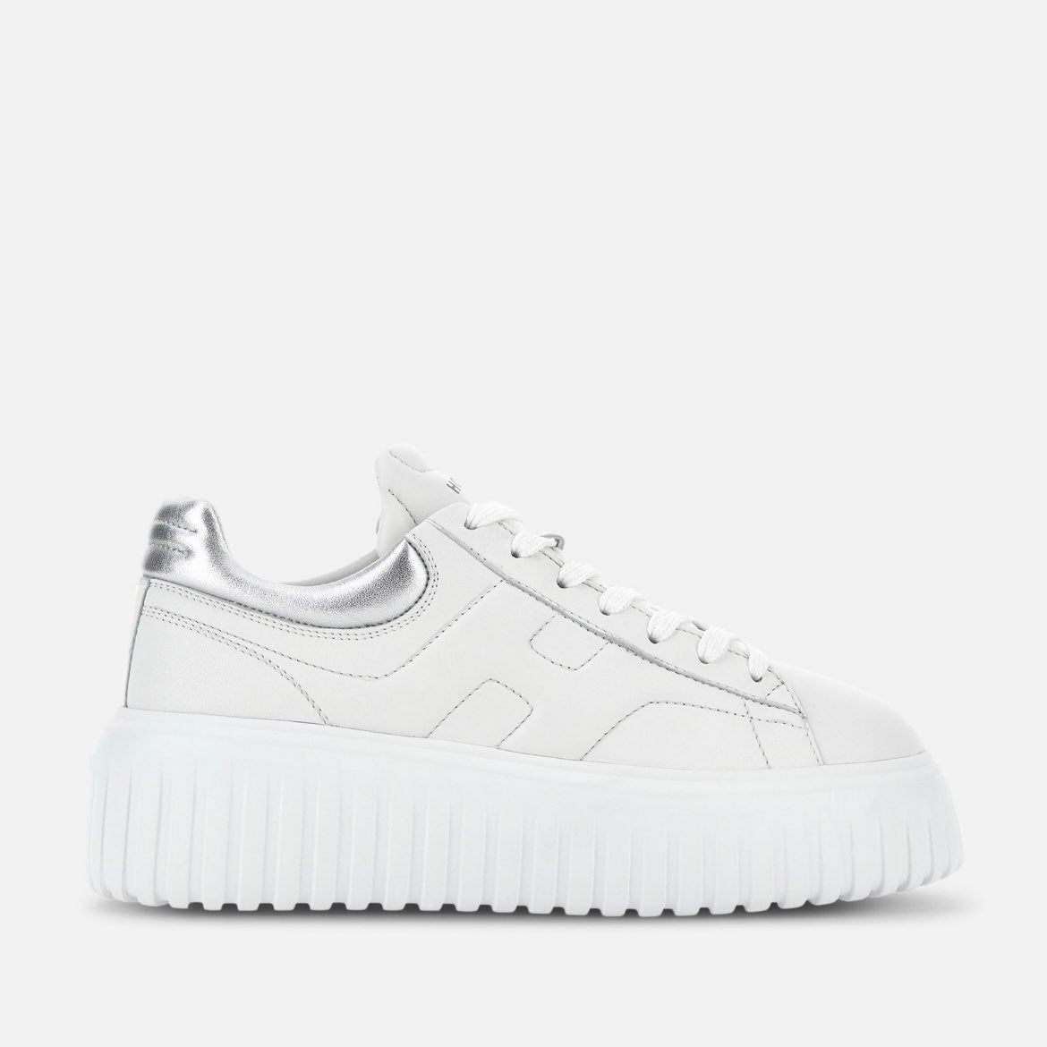 HOGAN - SNEAKER H-STRIPES DONNA BIANCO/ARGENTO
