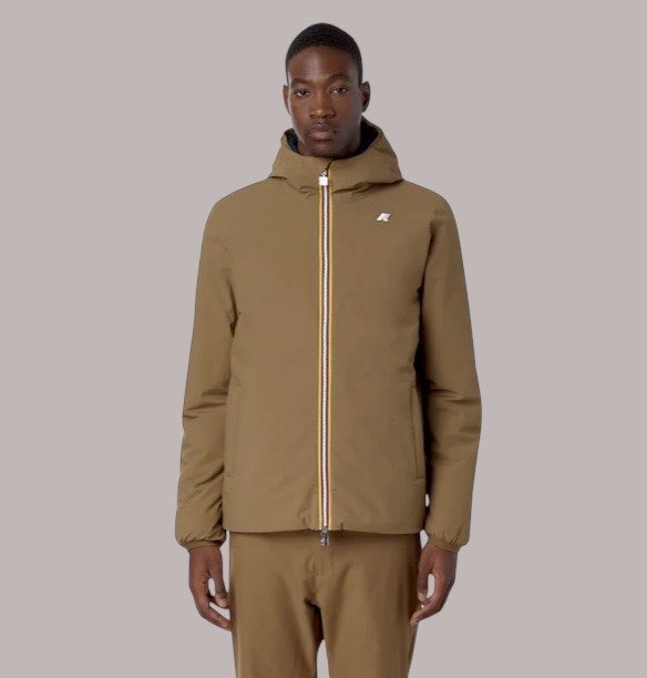 KWAY - JACK ST WARM DOUBLE MARRONE/BLU