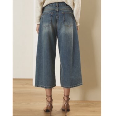 SOUVENIR PRIVE' - DENIM CROPPED