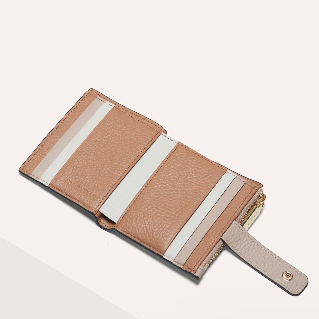 COCCINELLE - METALLIC TRICOLOR SKIN/ROSETTE/BLANCO