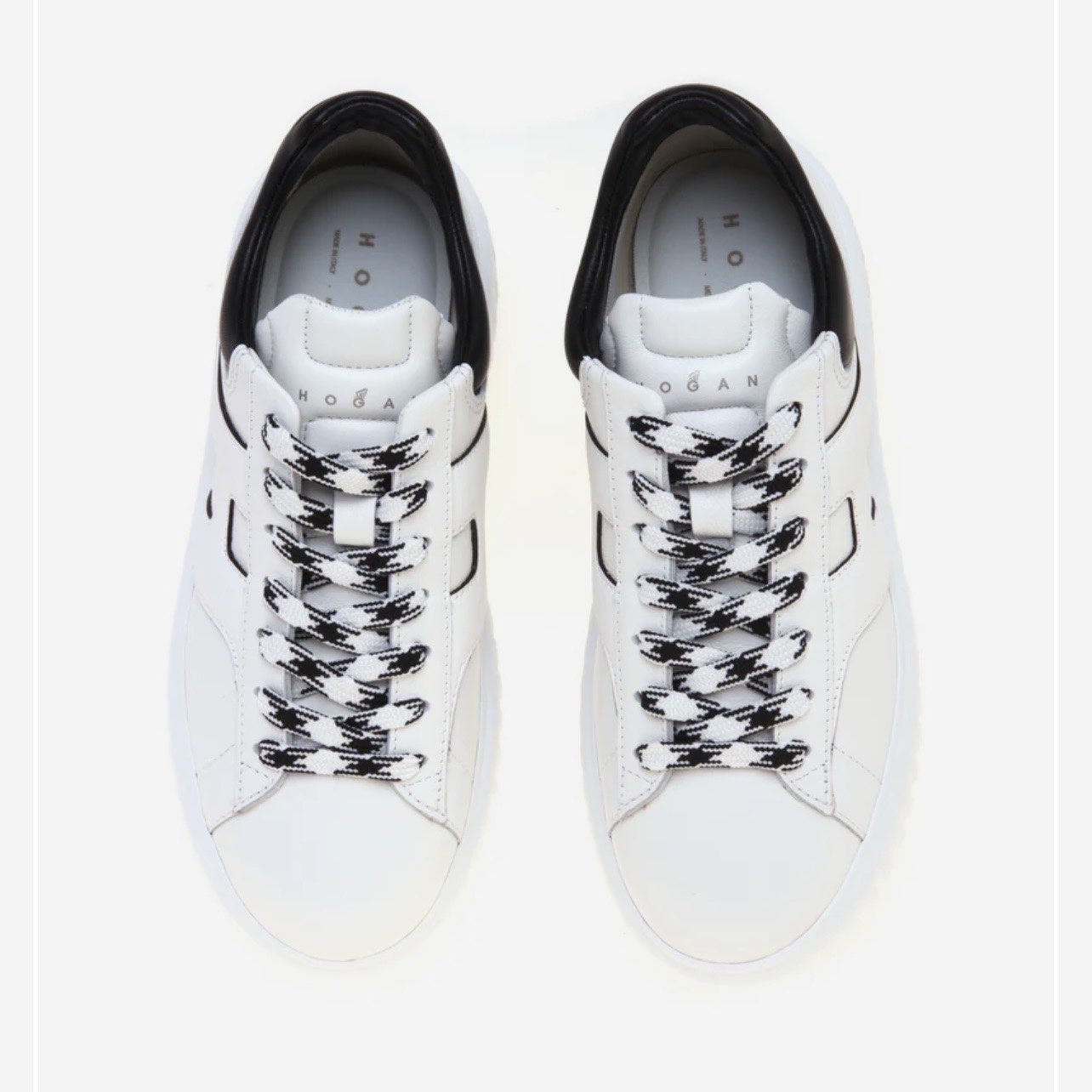 HOGAN - H-STRIPES DONNA BIANCA PROFILI NERI