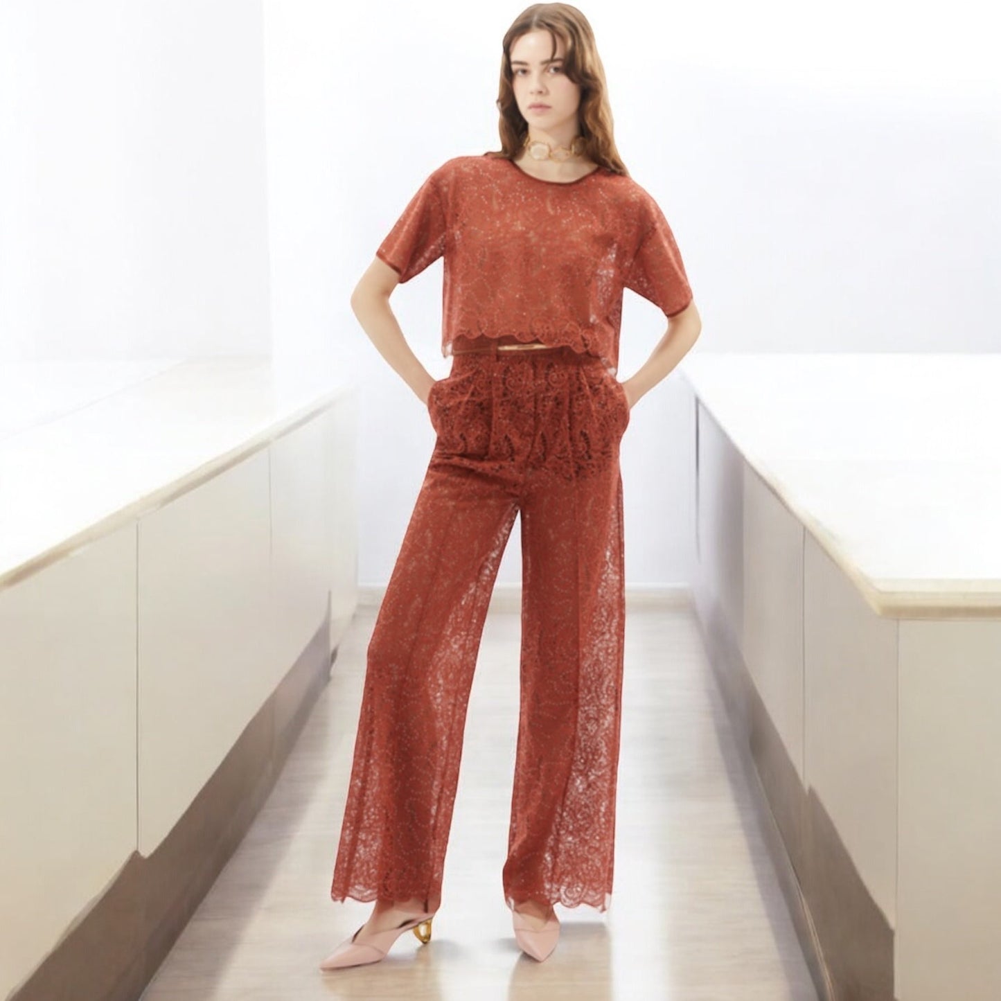 SIMONA CORSELLINI - TSHIRT BRONZE
