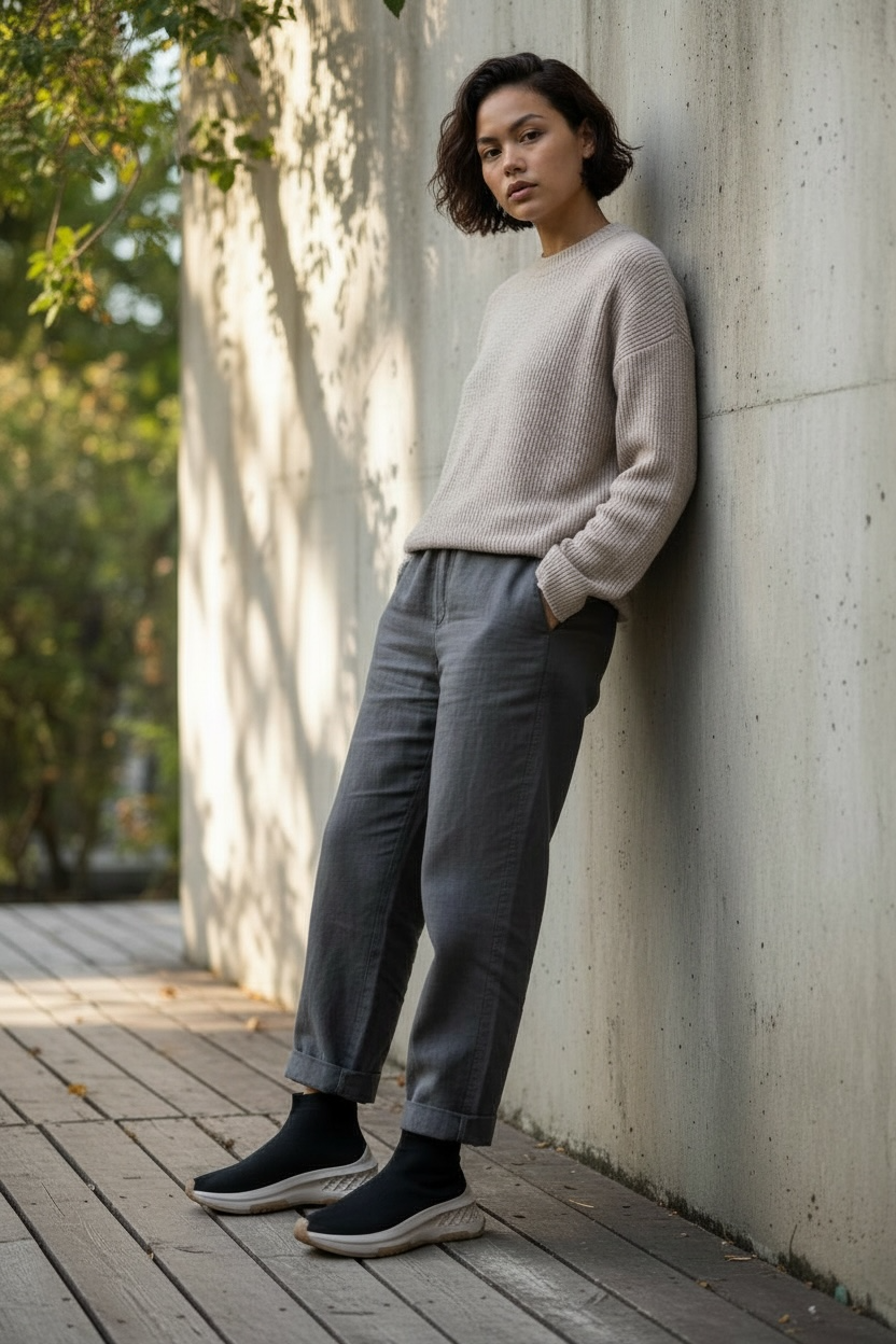 SNEAKERS CALZINO NERA