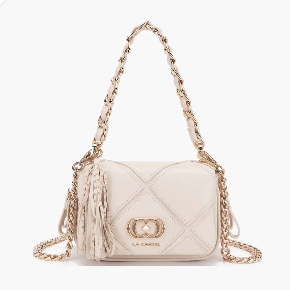 LA CARRIE - ISABEL SMALL SHOULDER BAG AVORIO