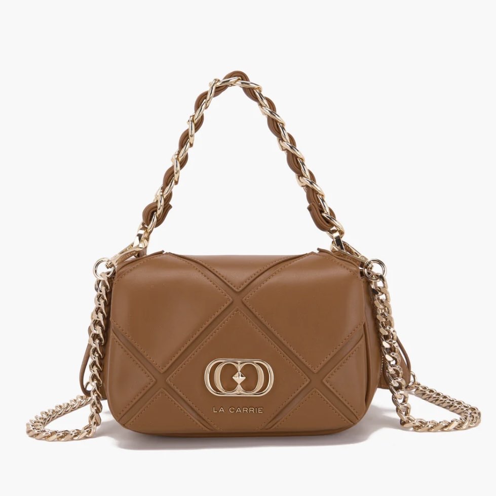 LA CARRIE - ISABEL SMALL SHOULDER BAG CUOIO