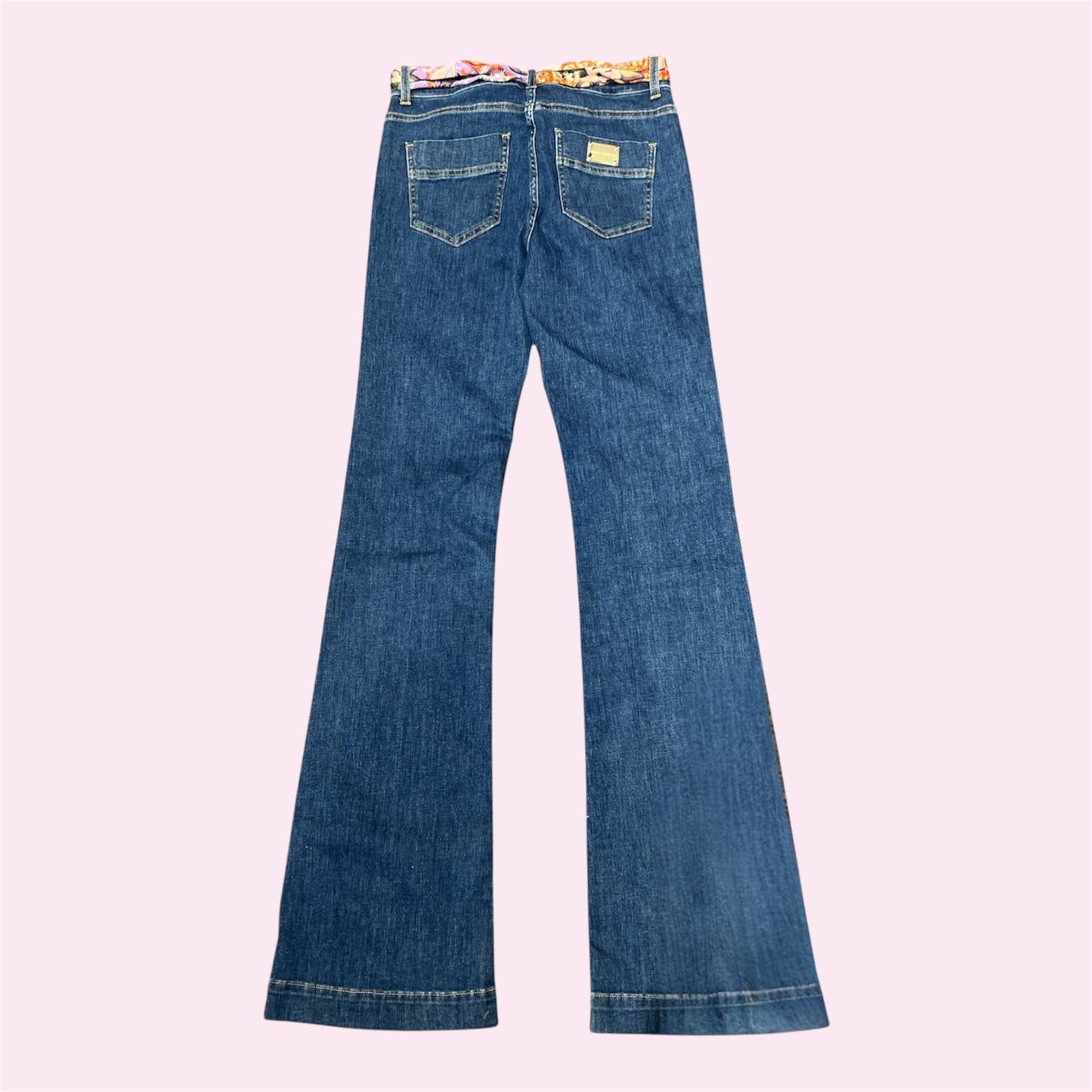 SIMONA CORSELLINI - DENIM ZAMPETTA CON FOULARD