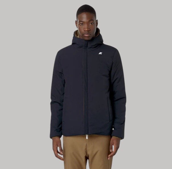 KWAY - JACK ST WARM DOUBLE MARRONE/BLU