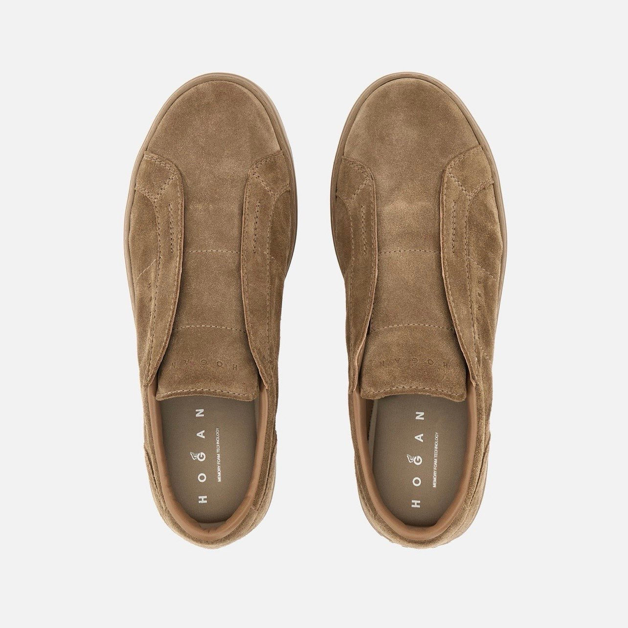 HOGAN - SLIP ON CAMOSCIO CUOIO