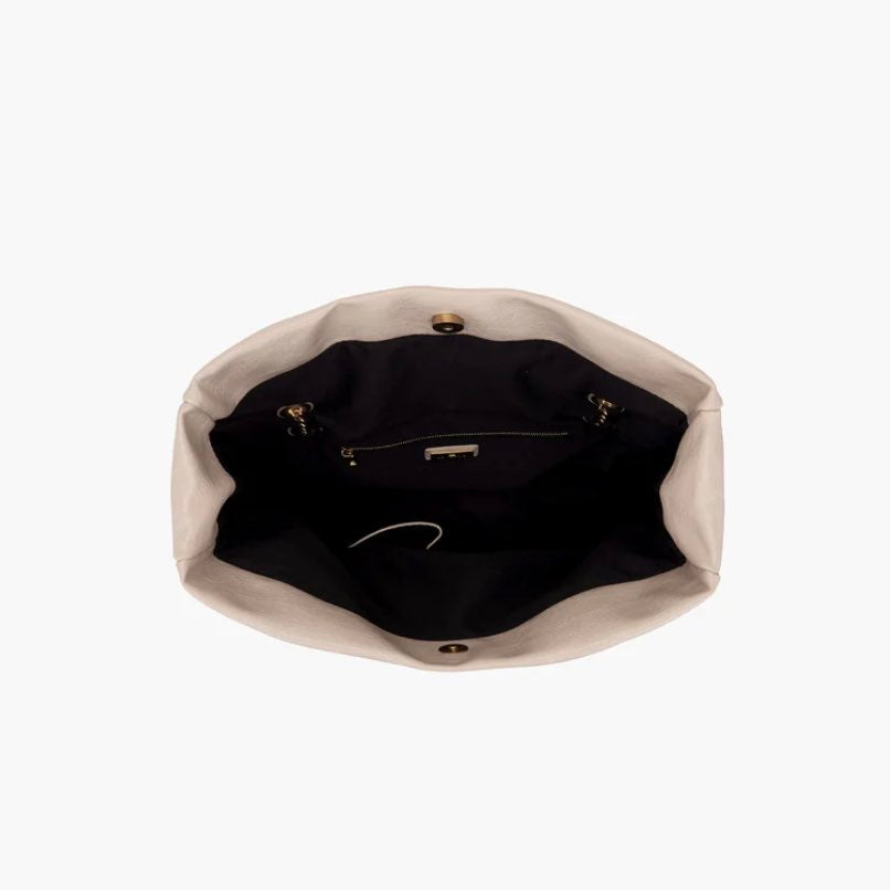 LA CARRIE - LUMI MED. SHOULDER BAG CREMA
