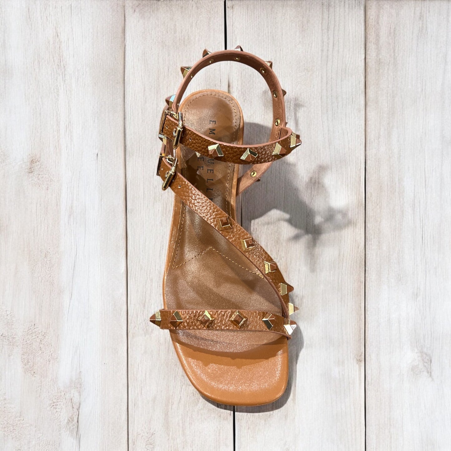 EMANUELLE VEE - SANDALO BORCHIE NINA BEIGE
