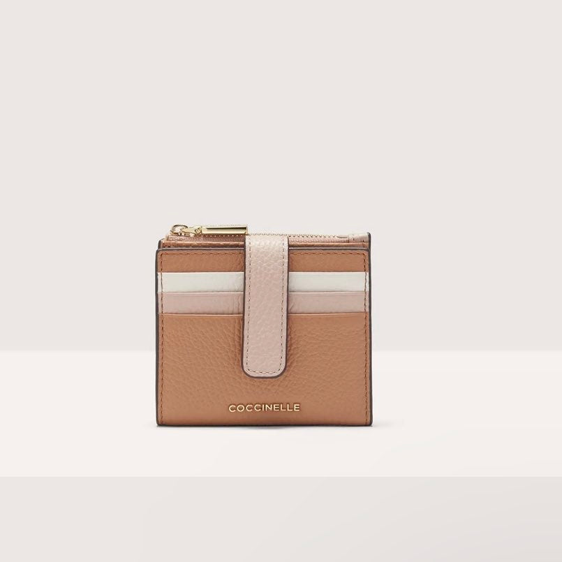 COCCINELLE - METALLIC TRICOLOR SKIN/ROSETTE/BLANCO