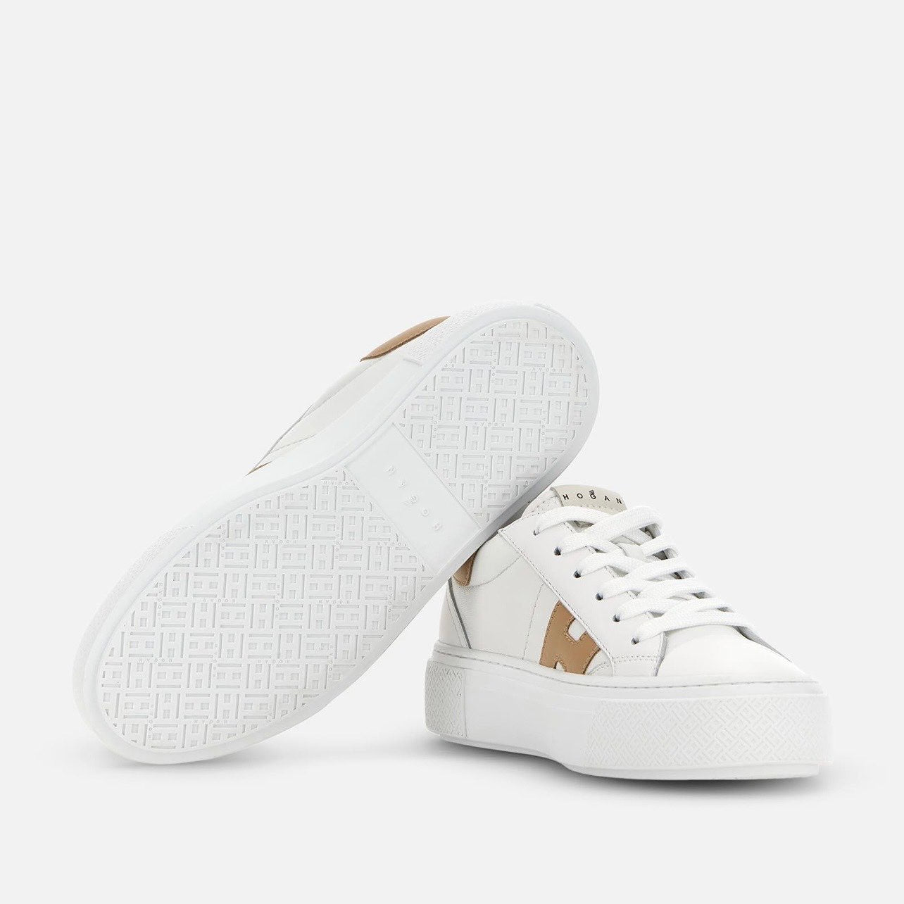 HOGAN - CROSSWIND DONNA BIANCO/CUOIO