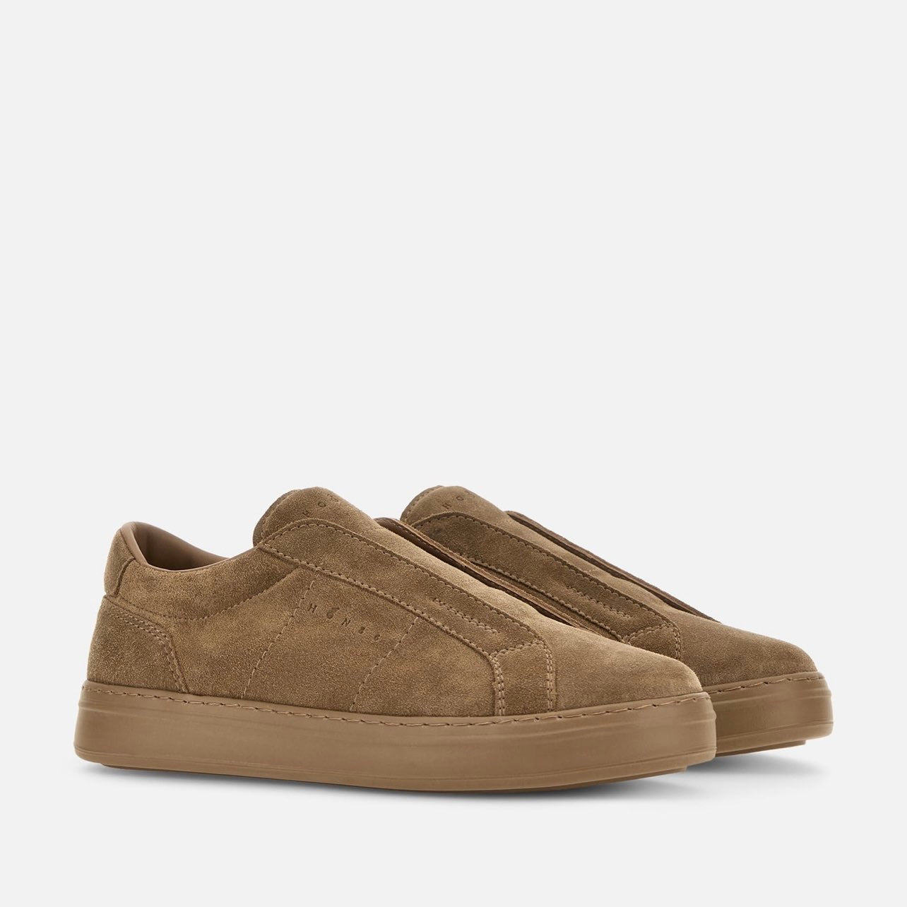 HOGAN - SLIP ON CAMOSCIO CUOIO