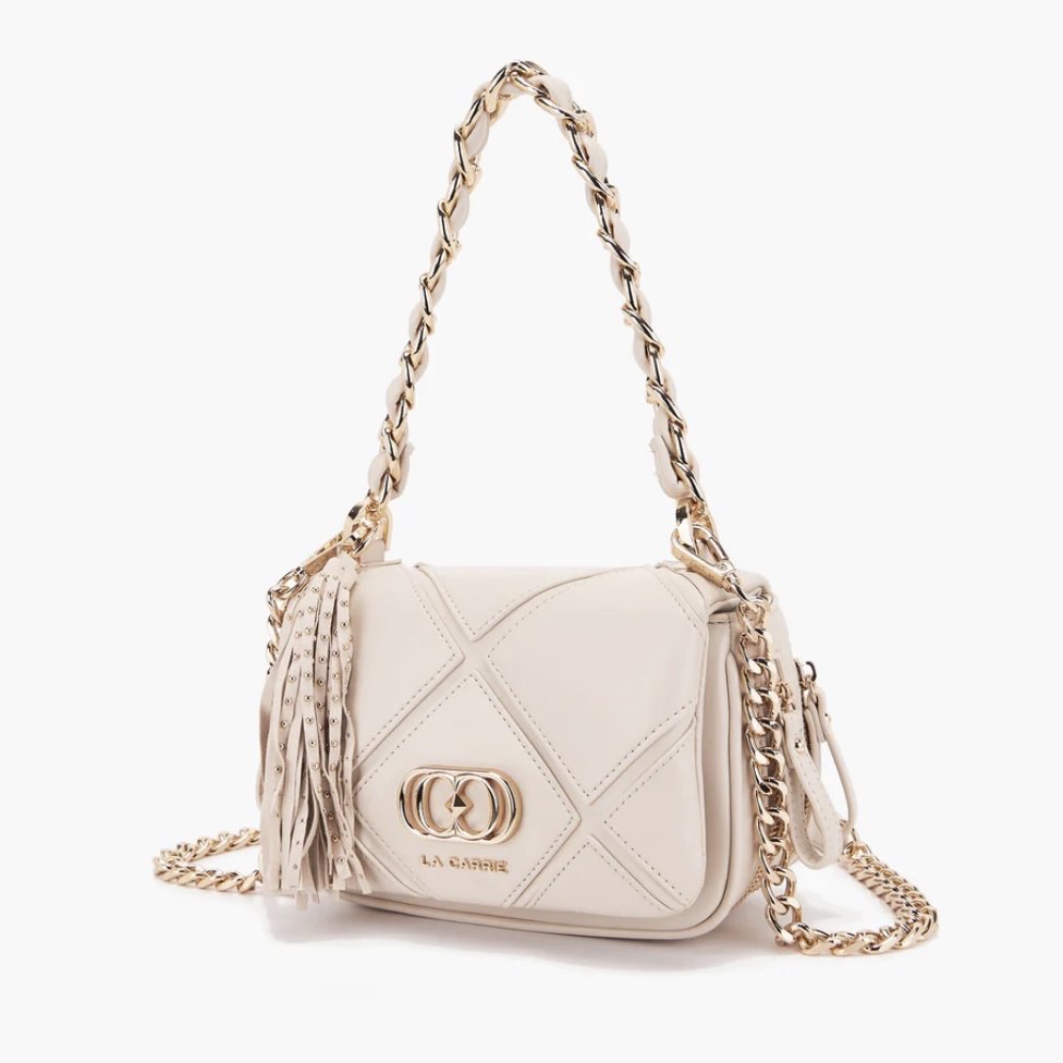 LA CARRIE - ISABEL SMALL SHOULDER BAG AVORIO