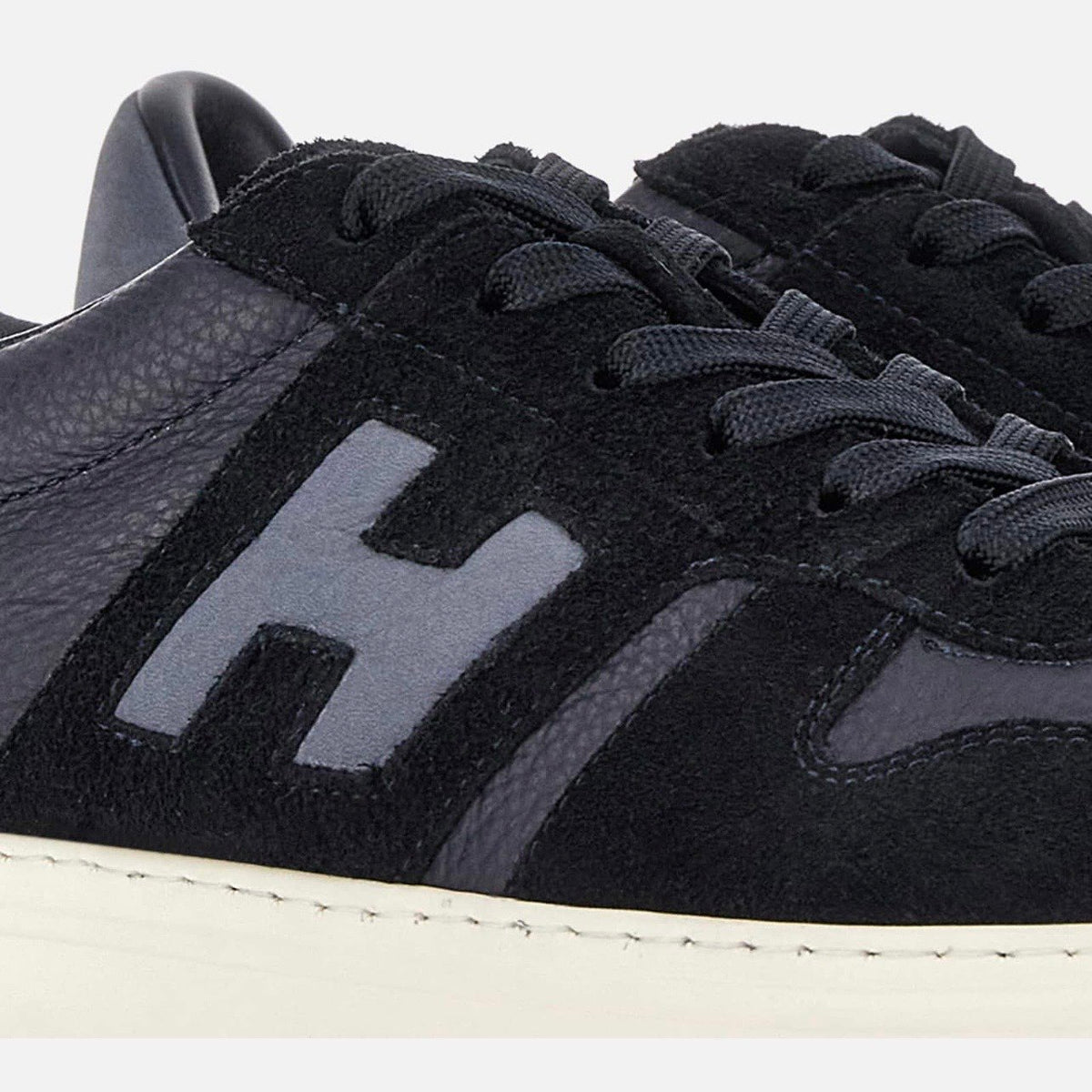HOGAN - H668 H BANDA PELLE/CAM BLU NEW