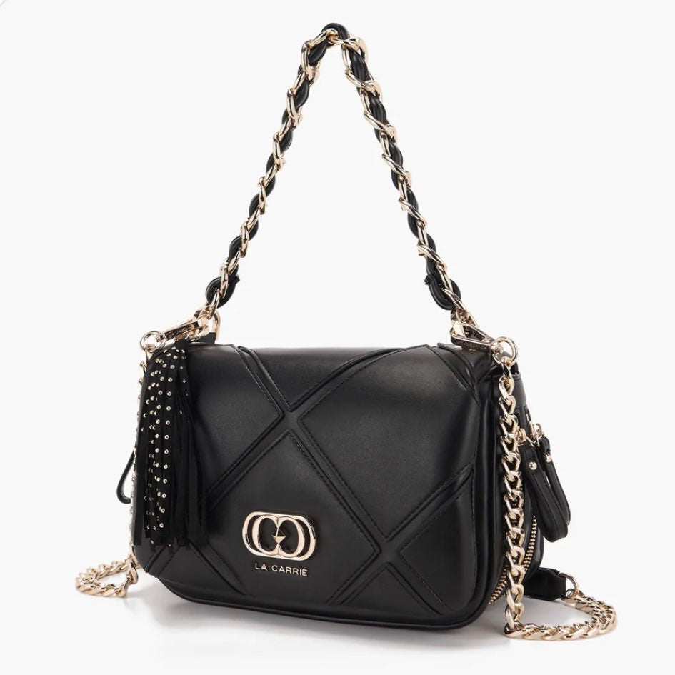 LA CARRIE - ISABEL MED. SHOULDER BAG NERA