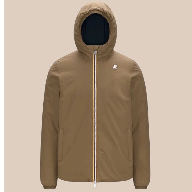 KWAY - JACK ST WARM DOUBLE MARRONE/BLU