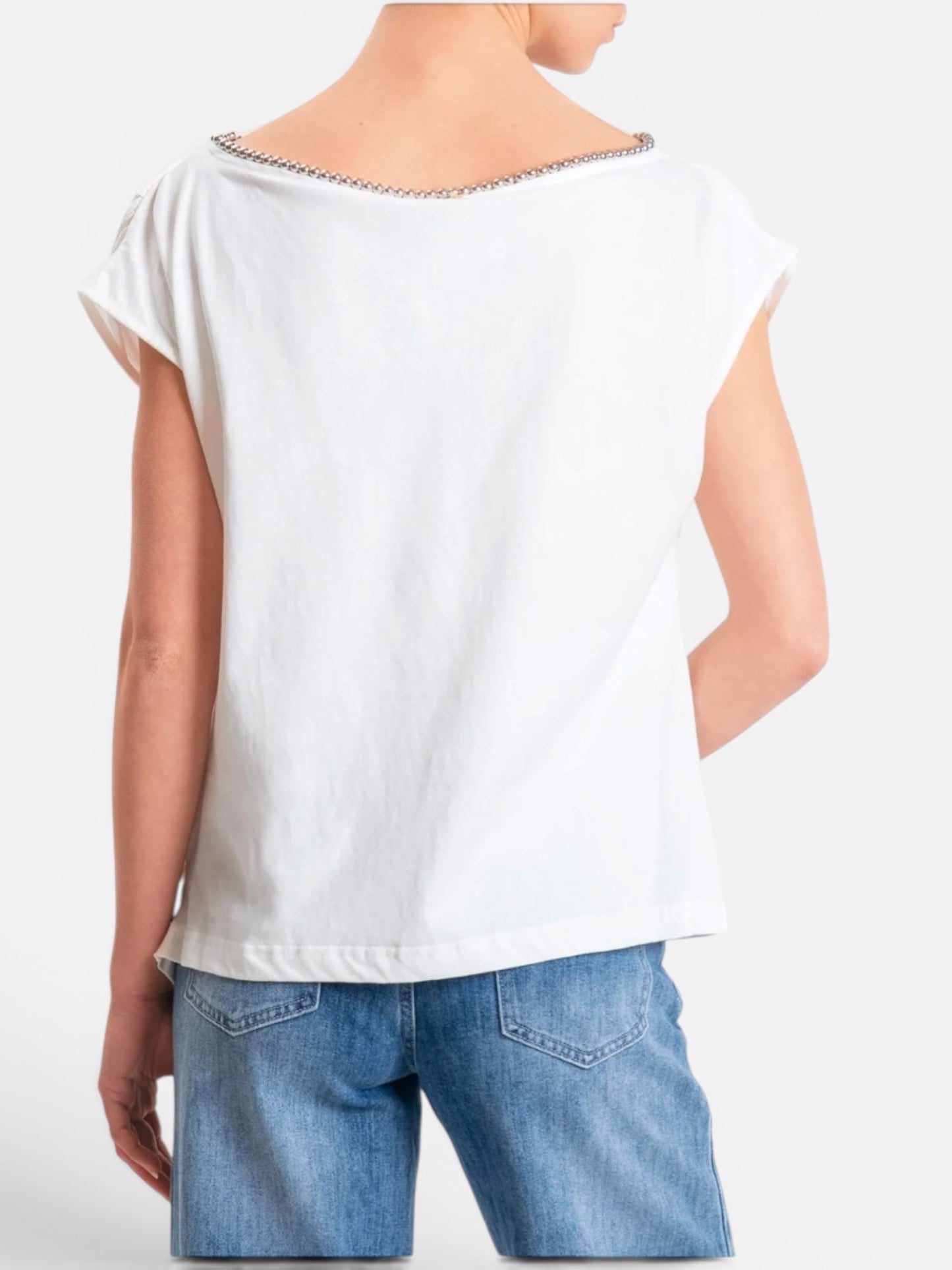 SOUVENIR - T SHIRT CON PERLINE più colori