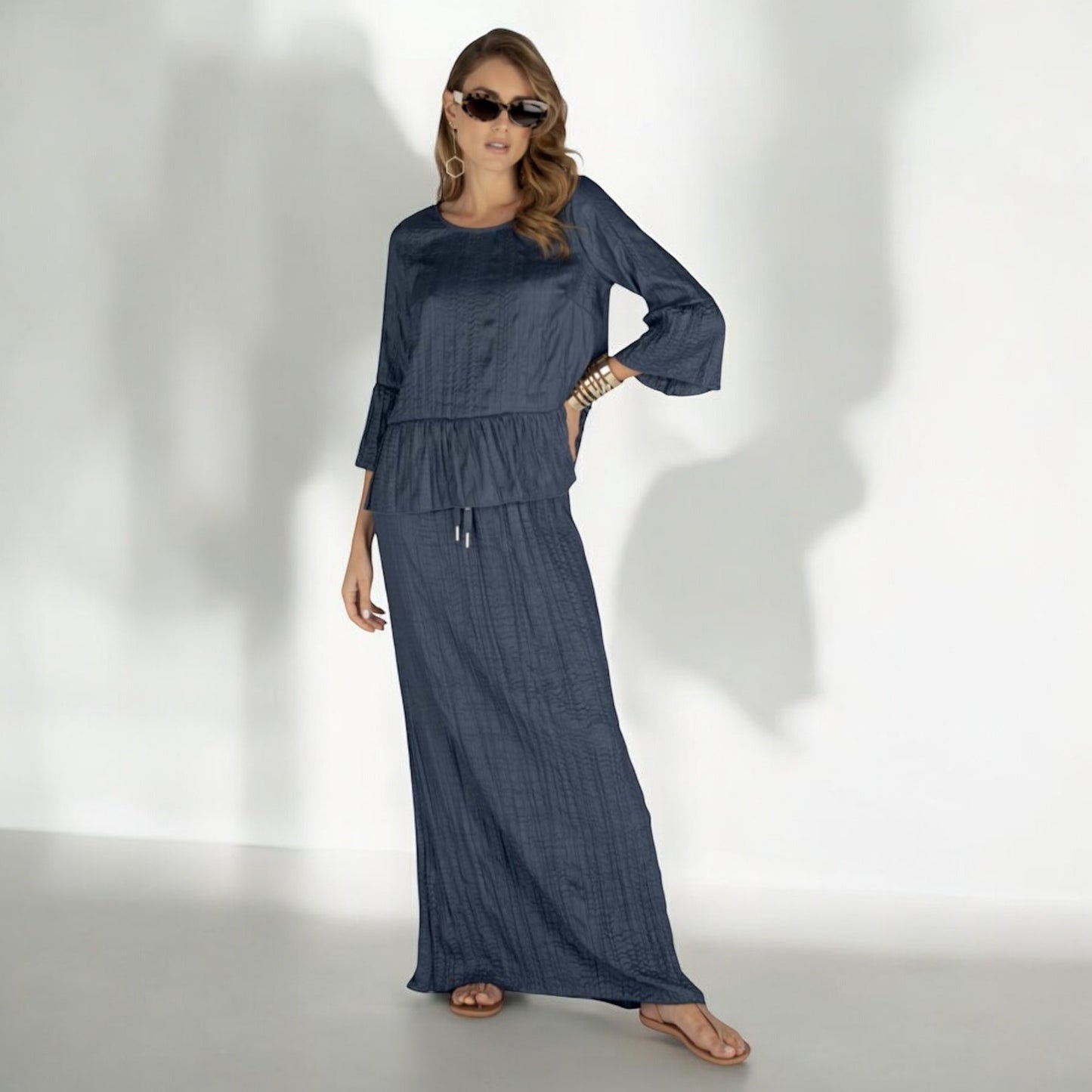 LANA CAPRINA - BLUSA STROPICCIATA