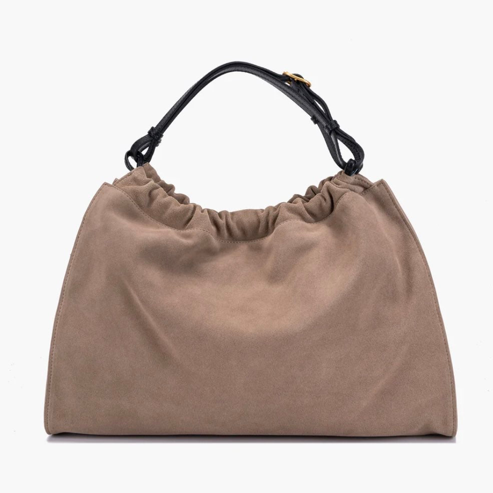 LA CARRIE - ETNIC BIG SHOPPER CAMOSCIO TORTORA