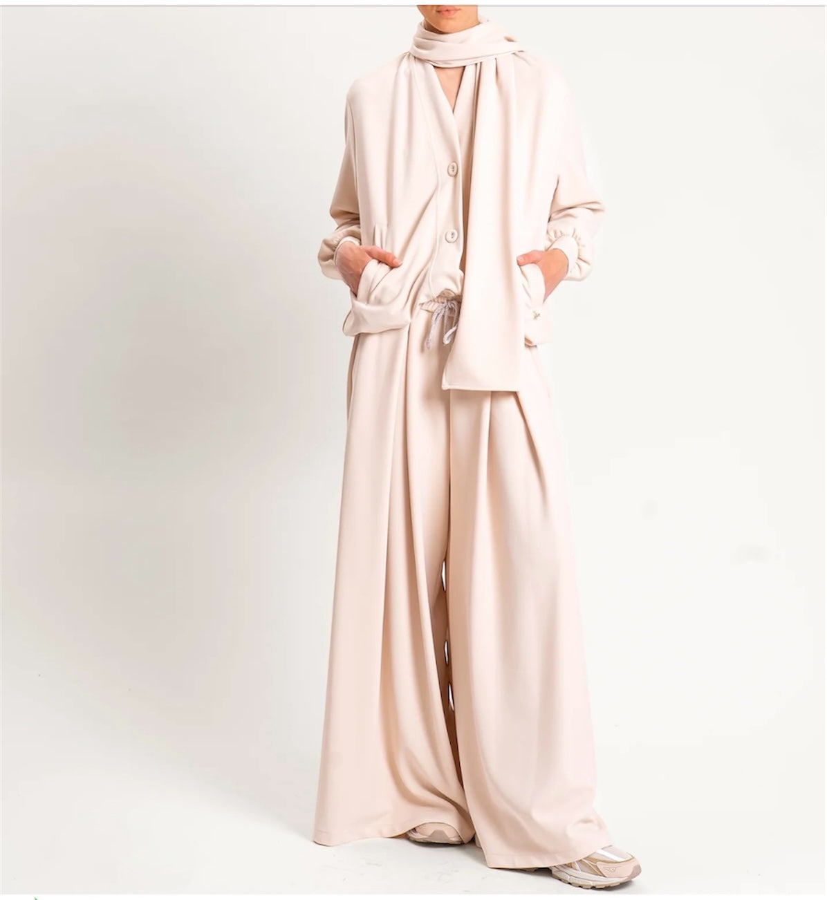 SOUVENIR PRIVE' -  PANTALONE AMPIO LACCETTO