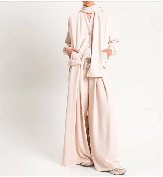 SOUVENIR PRIVE' -  PANTALONE AMPIO LACCETTO