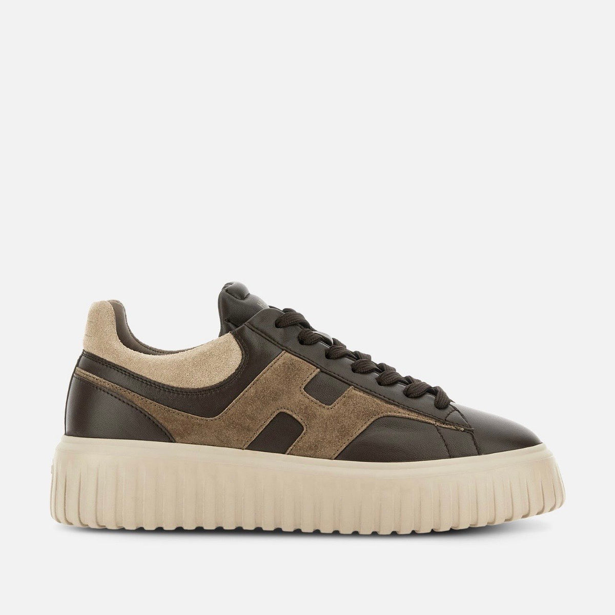 HOGAN - H-STRIPES PELLE MORO