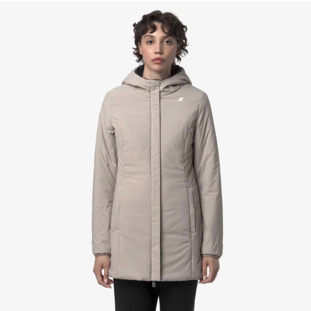 KWAY - DENISE ST WARM DOUBLE NERO/BEIGE
