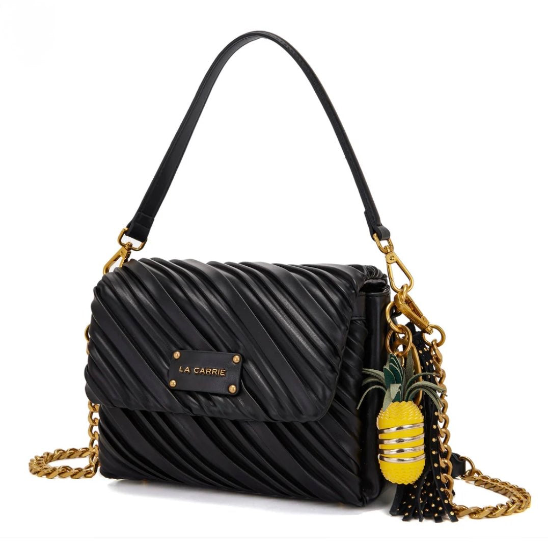 LA CARRIE - PLISSE' DEEP SHOULDER BAG SYNT.