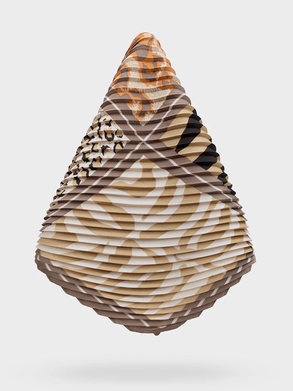 FOULARD ANIMALIER MIX PLISSE