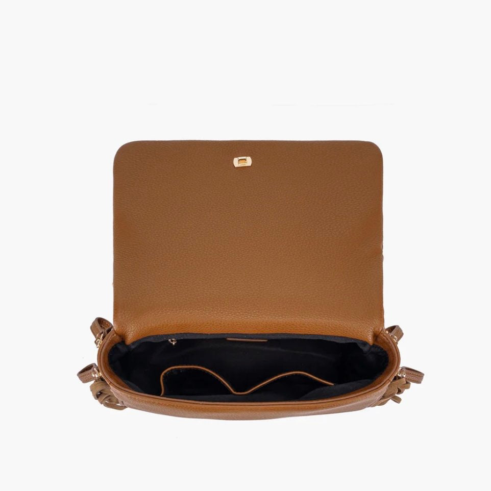 ISABEL MEDIUM SHOULDER BAG CON FRANGE