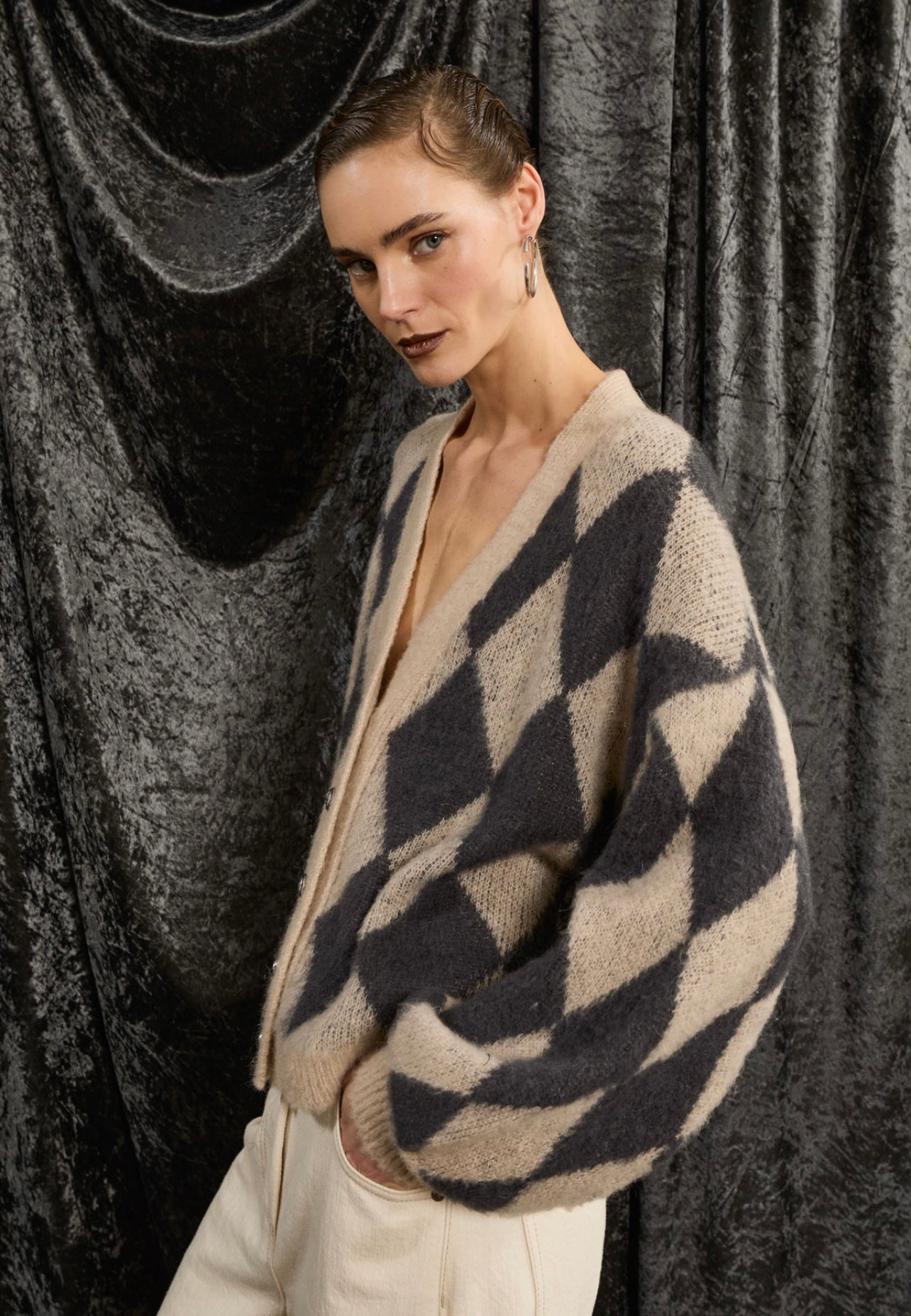 SOUVENIR PRIVE' - CARDIGAN ROMBI