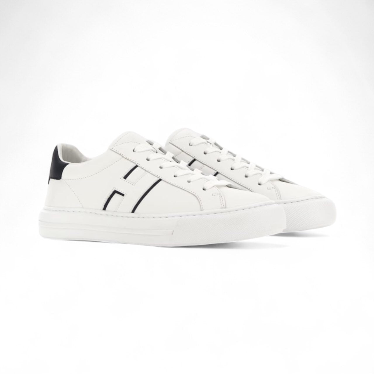 HOGAN - SNEAKERS H691 BIANCO/BLU