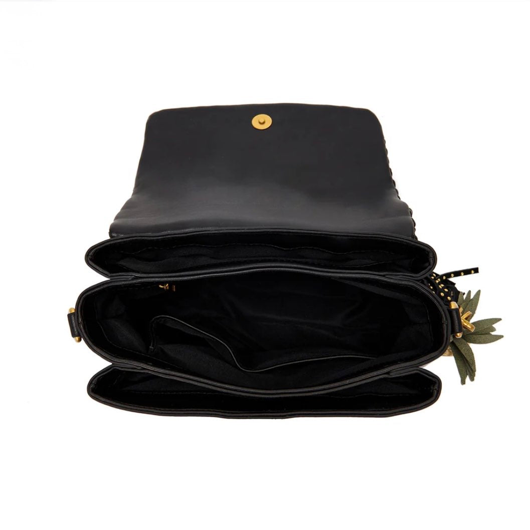 LA CARRIE - PLISSE' DEEP SHOULDER BAG SYNT.