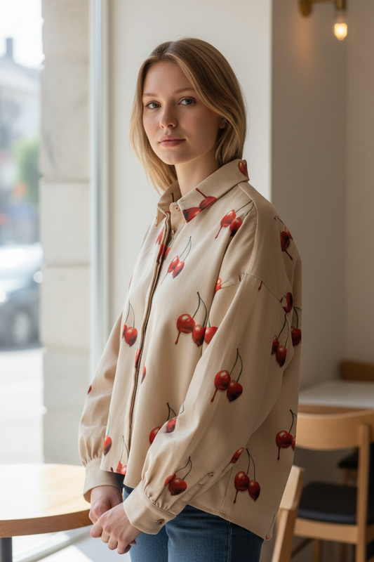 DIXIE - GIACCA CAMICIA CILIEGE