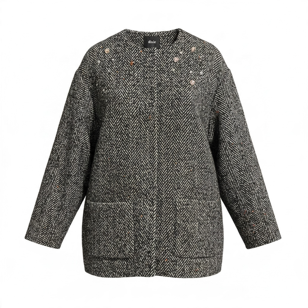 DIXIE - CAPPOTTINO TWEED E PIETRE