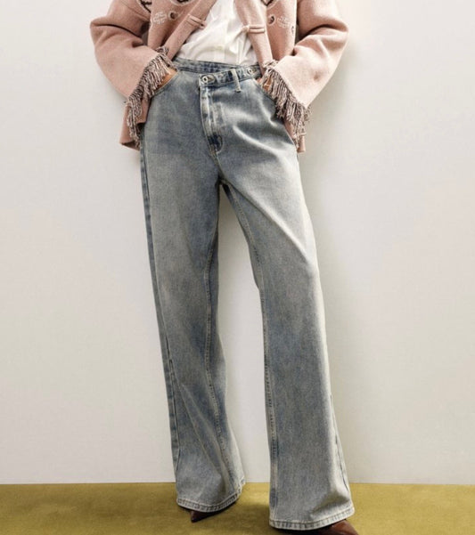 DIXIE - DENIM PALAZZO CHIARO