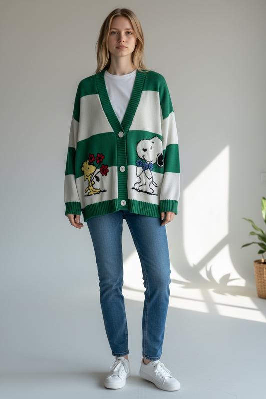SOUVENIR PRIVE’ - CARDIGAN SNOOPY