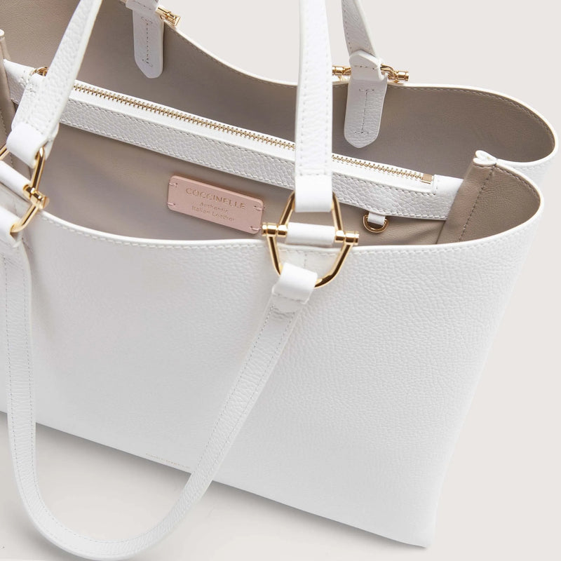 Coccinelle - HOP ON TOTE BAG BIANCO