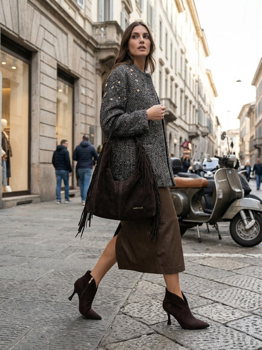 DIXIE - CAPPOTTINO TWEED E PIETRE