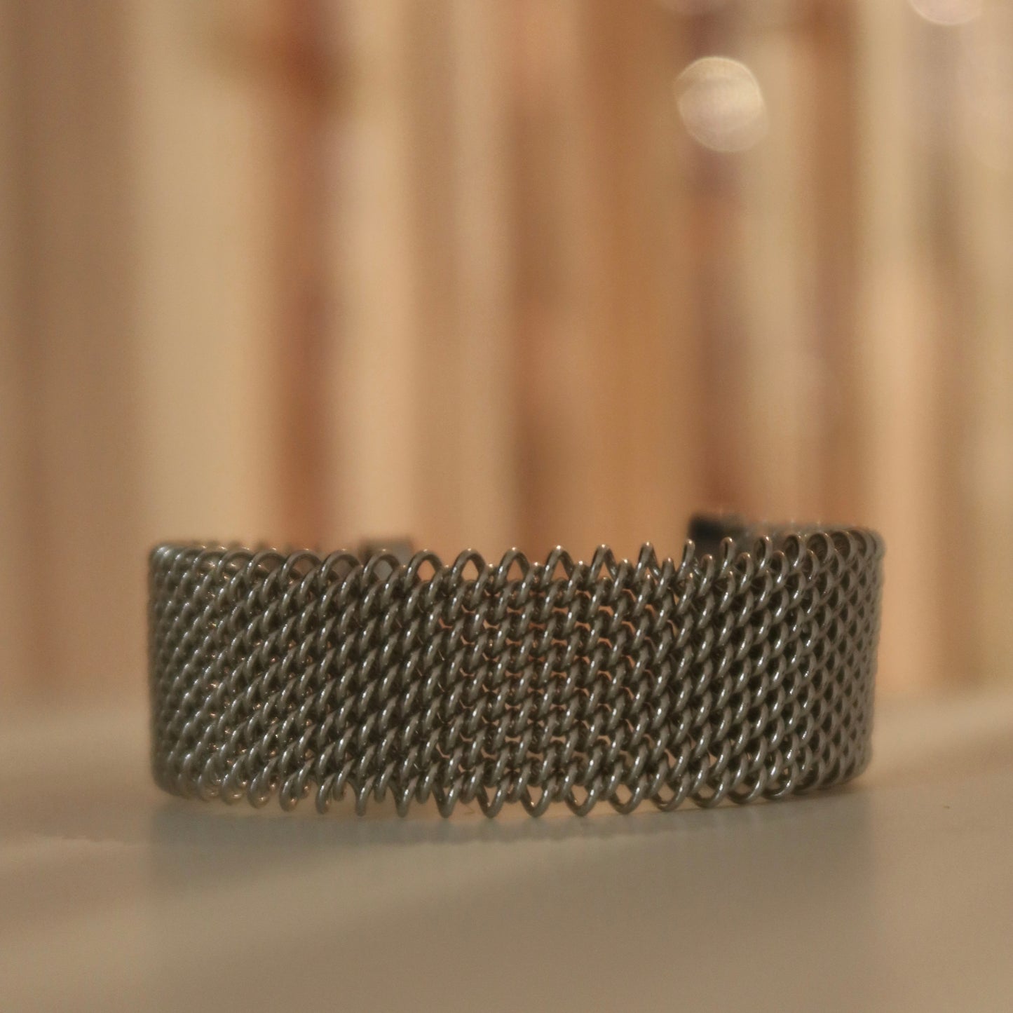 Bracciale maglia rigida acciaio