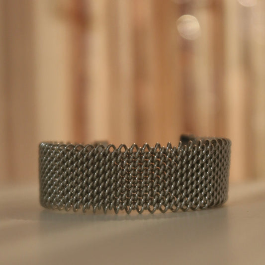 Bracciale maglia rigida acciaio