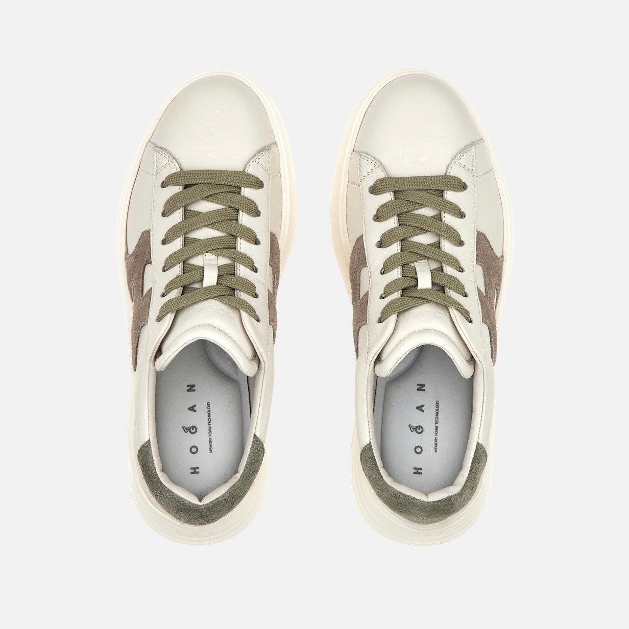 HOGAN - REBEL PELLE AVORIO/TORTORA