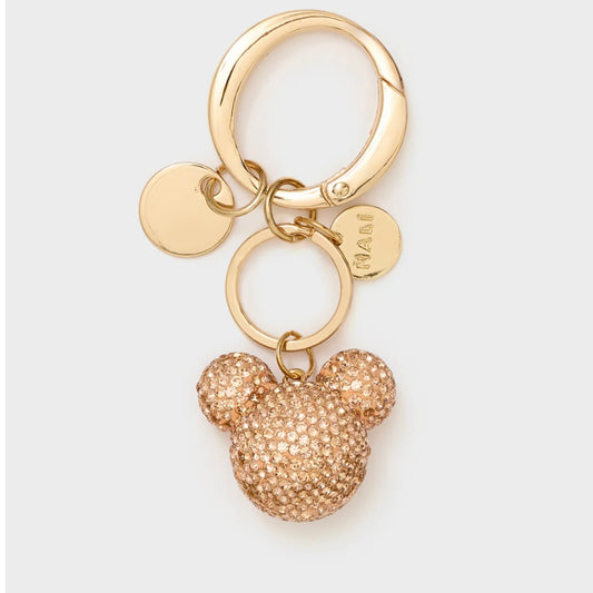 PORTACHIAVI/CHARM MICKEY STRASS ORO
