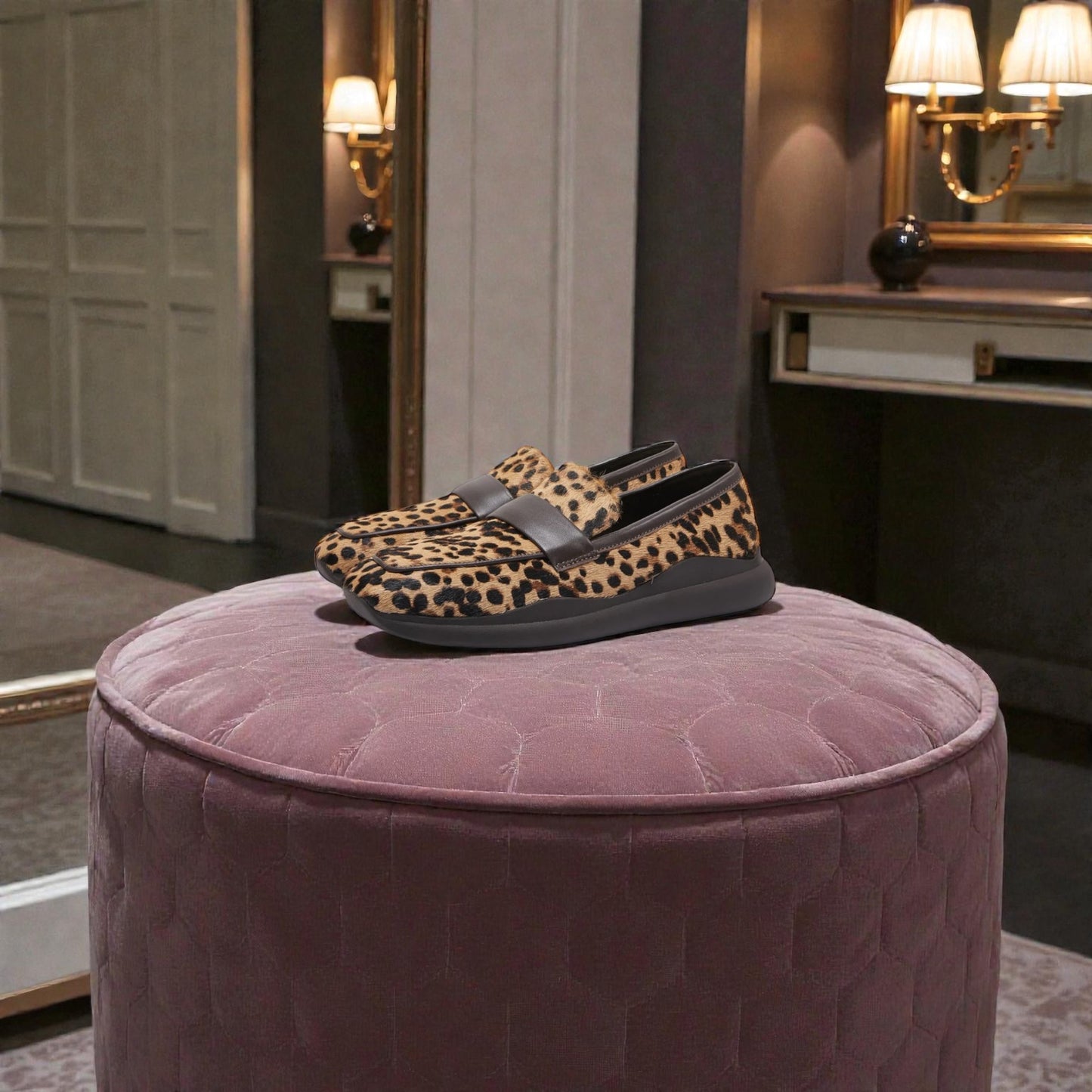 MOCASSINO CAVALLINO LEOPARDATO