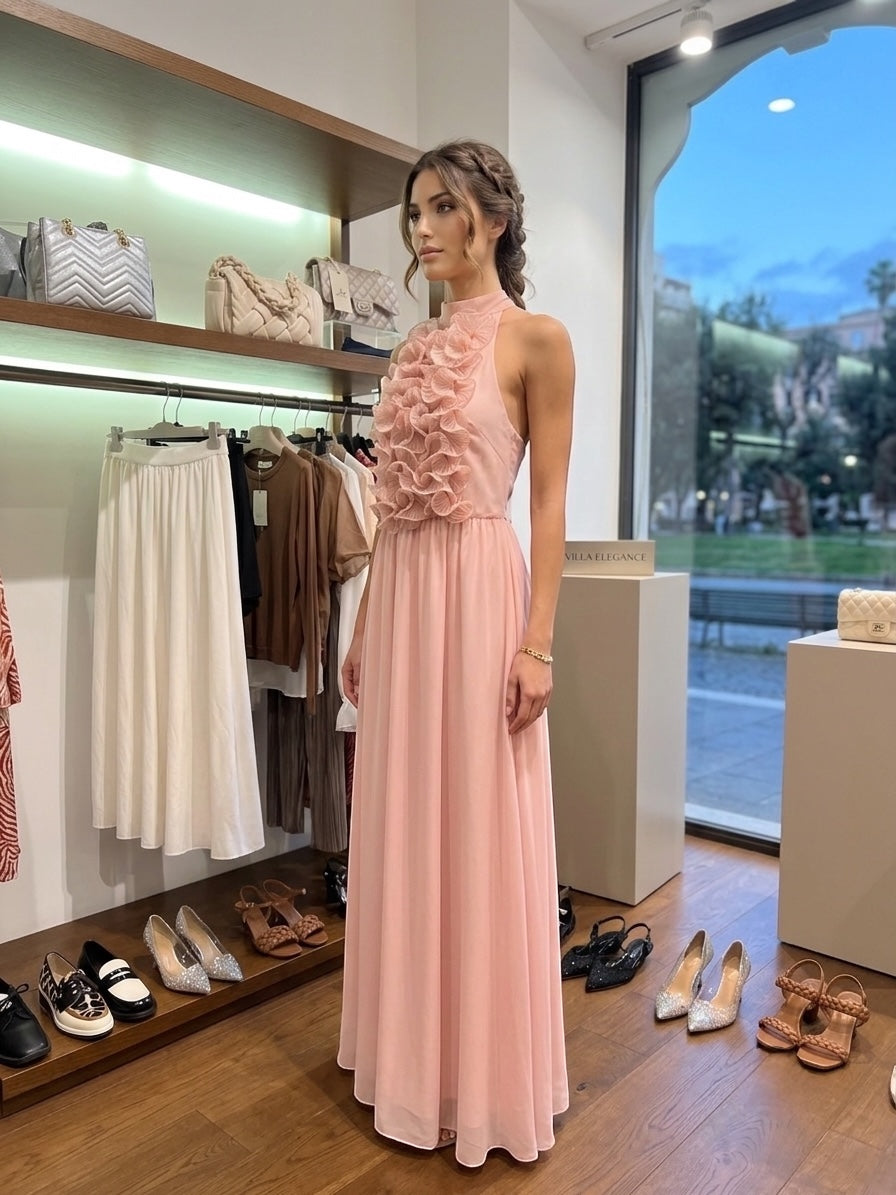 SOUVENIR - ABITO ROUCHES ROSA