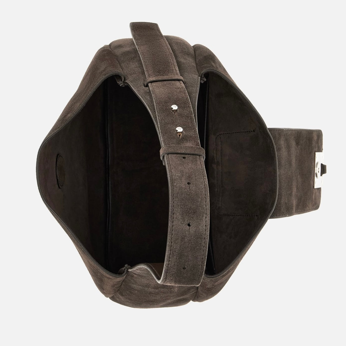 HOGAN - Borsa Hobo camoscio moro